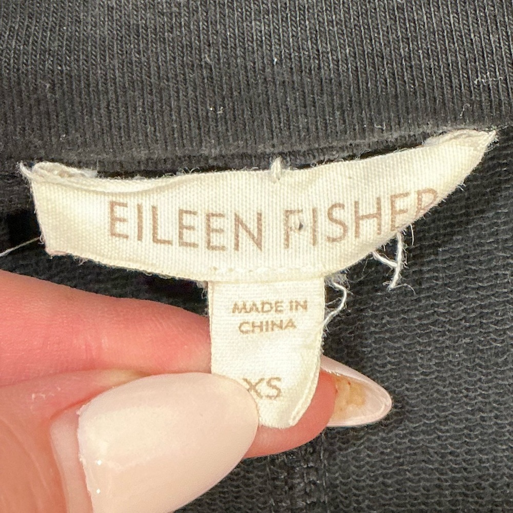 Eileen Fisher Black Athletic Jacket - Picture 7 of 7